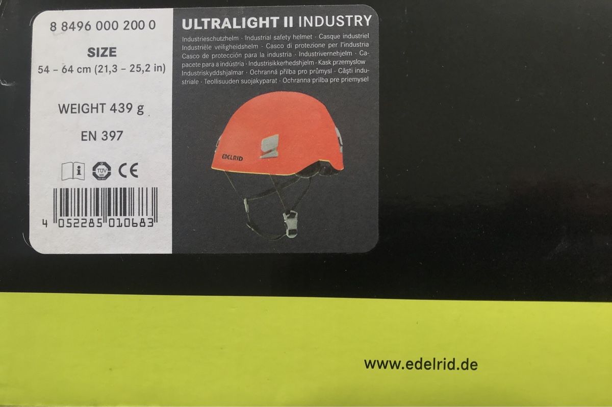 Edelrid Gesichts- und Gehörschutz: Edelrid Ultra Lite II Industry red one size – Neu und originalverpackt aus Ebnat-Kappel von Molton 5