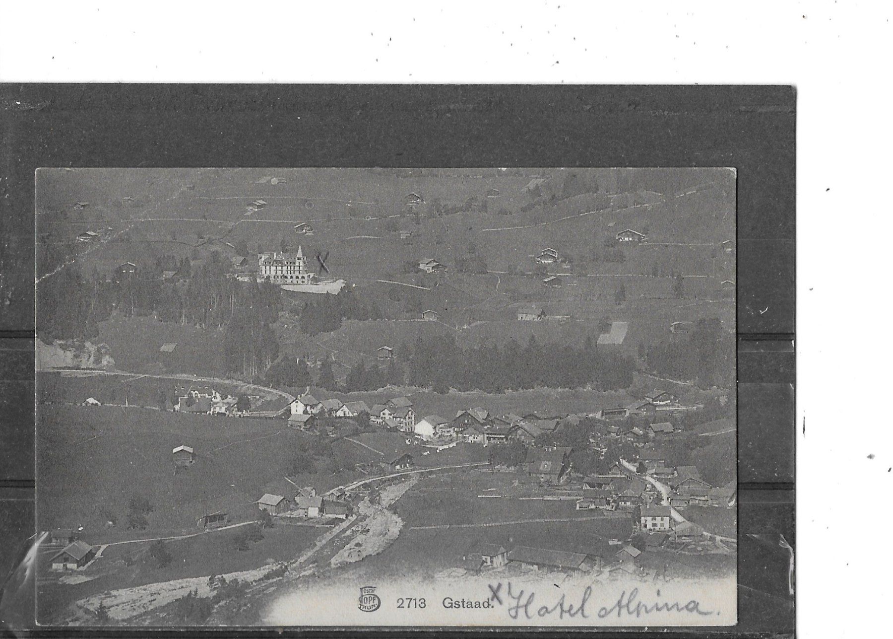 Ansichtskarten: BE Gstaad 1907 – Gebraucht aus Schocherswil von Wilare