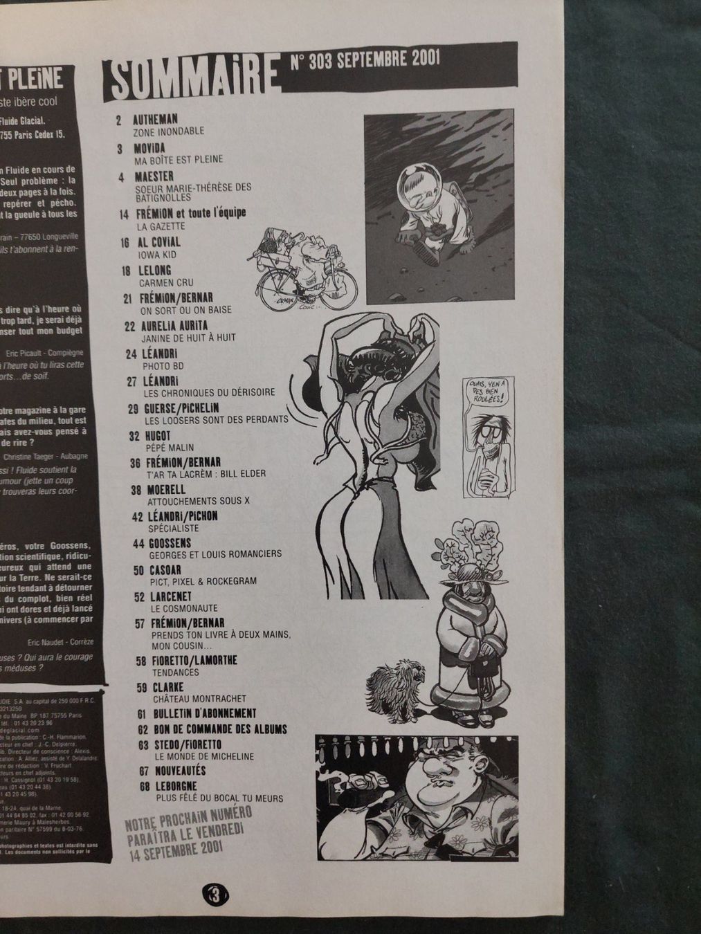 Fumetti: Fluide Glacial No 303 Sept. 2001 TBE – Usato da Genève venduto da Blu_BD 2
