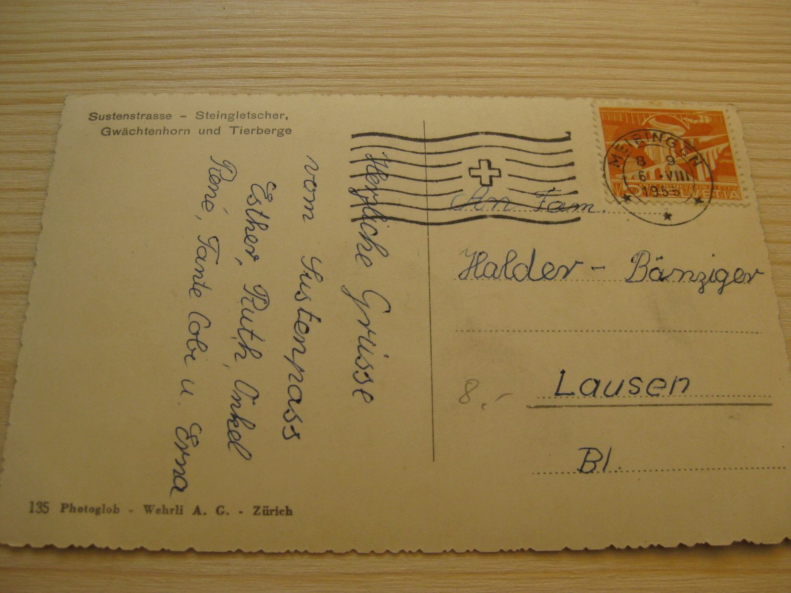 Cartoline postali: AK Sustenstrasse mit Postauto – Usato da Malters venduto da Marosko 1
