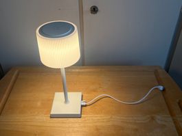 Schicke USB Lampe f. Gemütliches Herbstlicht, dimmbar, weiss