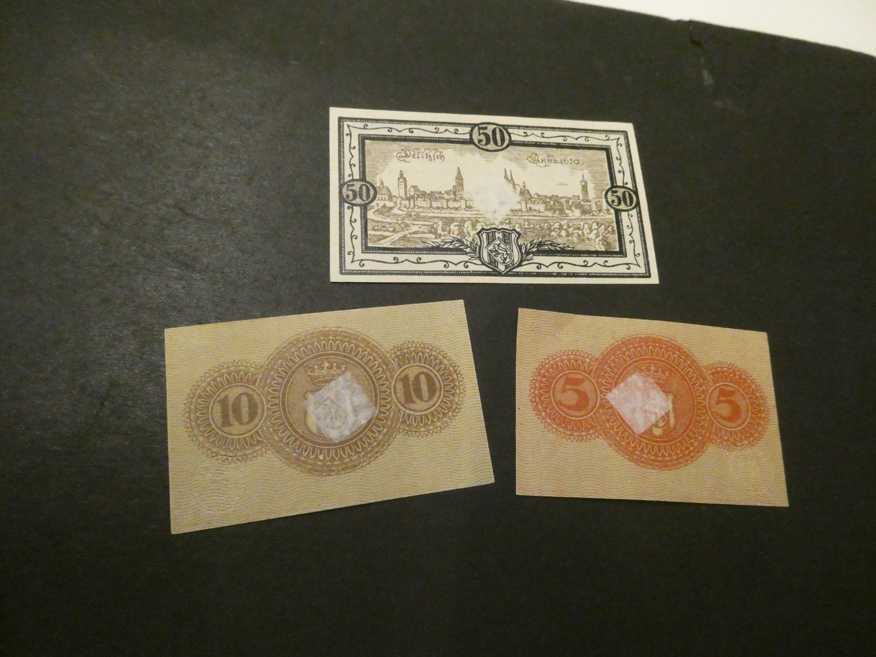 Billets de banque: Dt. Reich, Delitzsch- 2 Notgeldscheine – D'occasion à Hinterforst par Rohusri 1