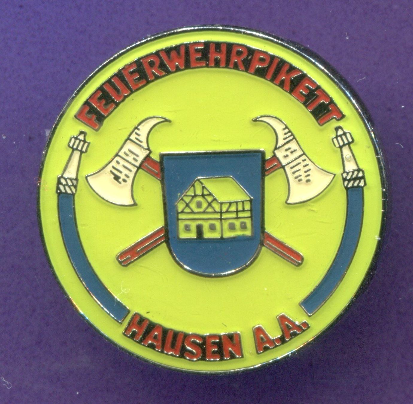 Placchette & Badge: Feuerwehr  HAUSEN A.A. – Usato da Winterthur venduto da Sammleroase