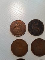Lot antike 1-Penny-Münzen