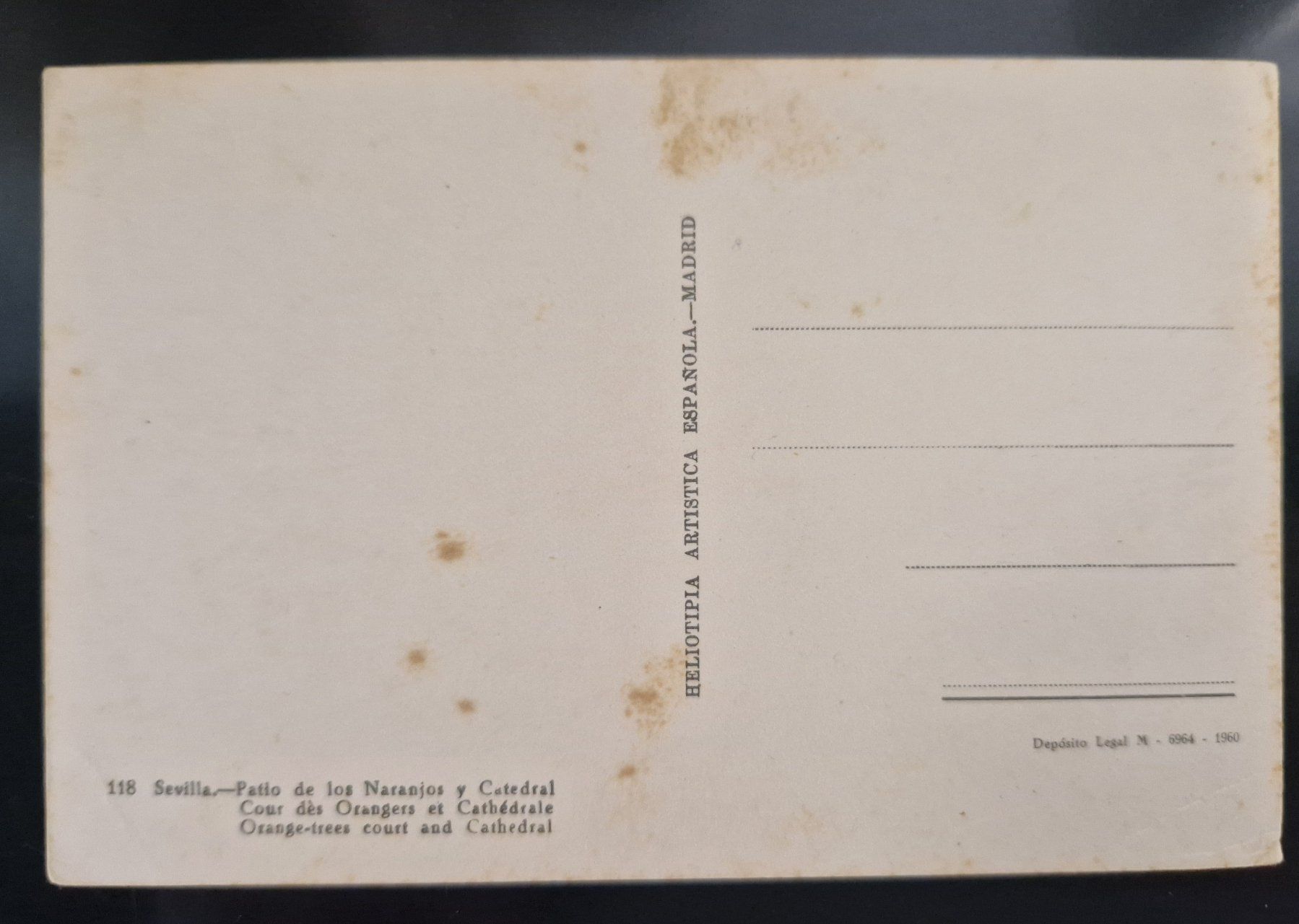 Cartoline postali: Sevilla Spanien, ungebraucht 1960 – Nuovo (secondo la descrizione) da Melchnau venduto da Arthurius 1