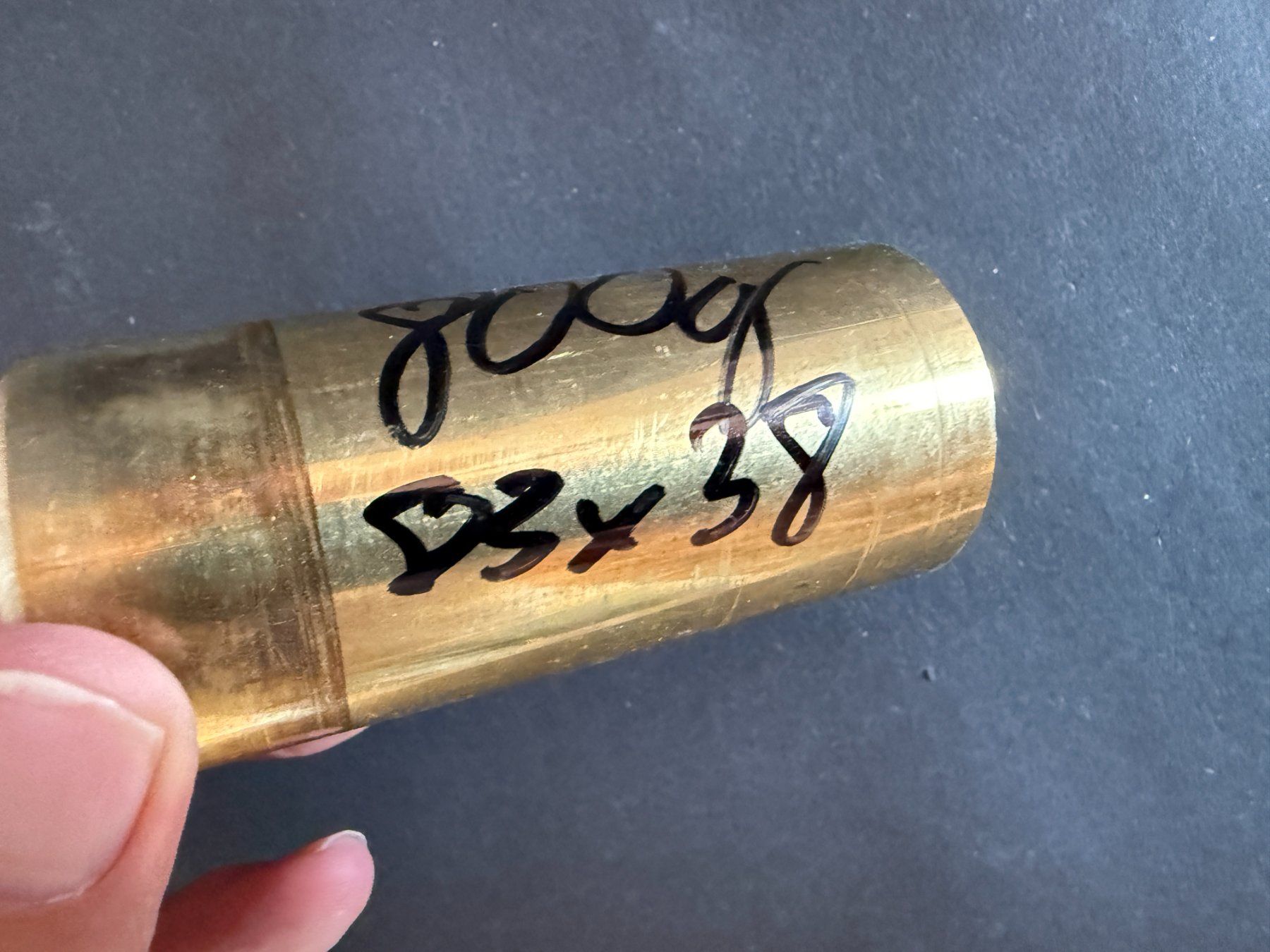 Servierplatten: Messing-Stange, 83 x 38 mm, 800 g – Gebraucht aus Lützelflüh-Goldbach von Napfnugget01