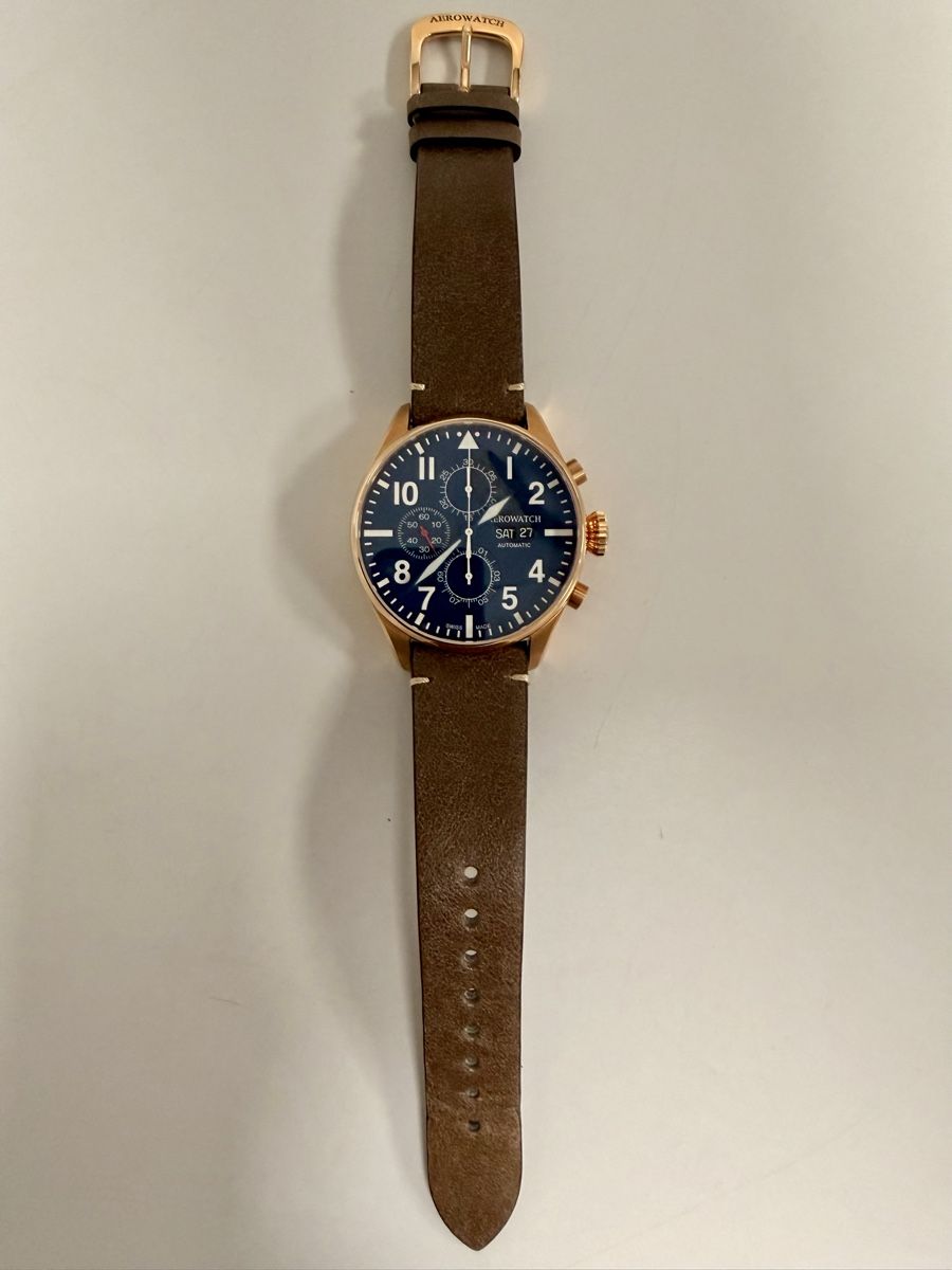 Aerowatch Montres: AEROWATCH Ref. A6198RO05  Aviator Automatic Chrono Day-Date  – Neuf (Voir description) à Mauren FL par Sutti_S 6
