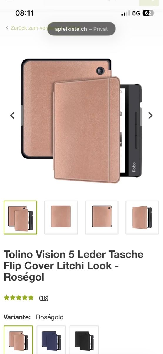 Tolino Covers & Schutzfolien: Hülle Tolino vision5 – Neu (gemäss Beschreibung) aus Rengg von Nelke007