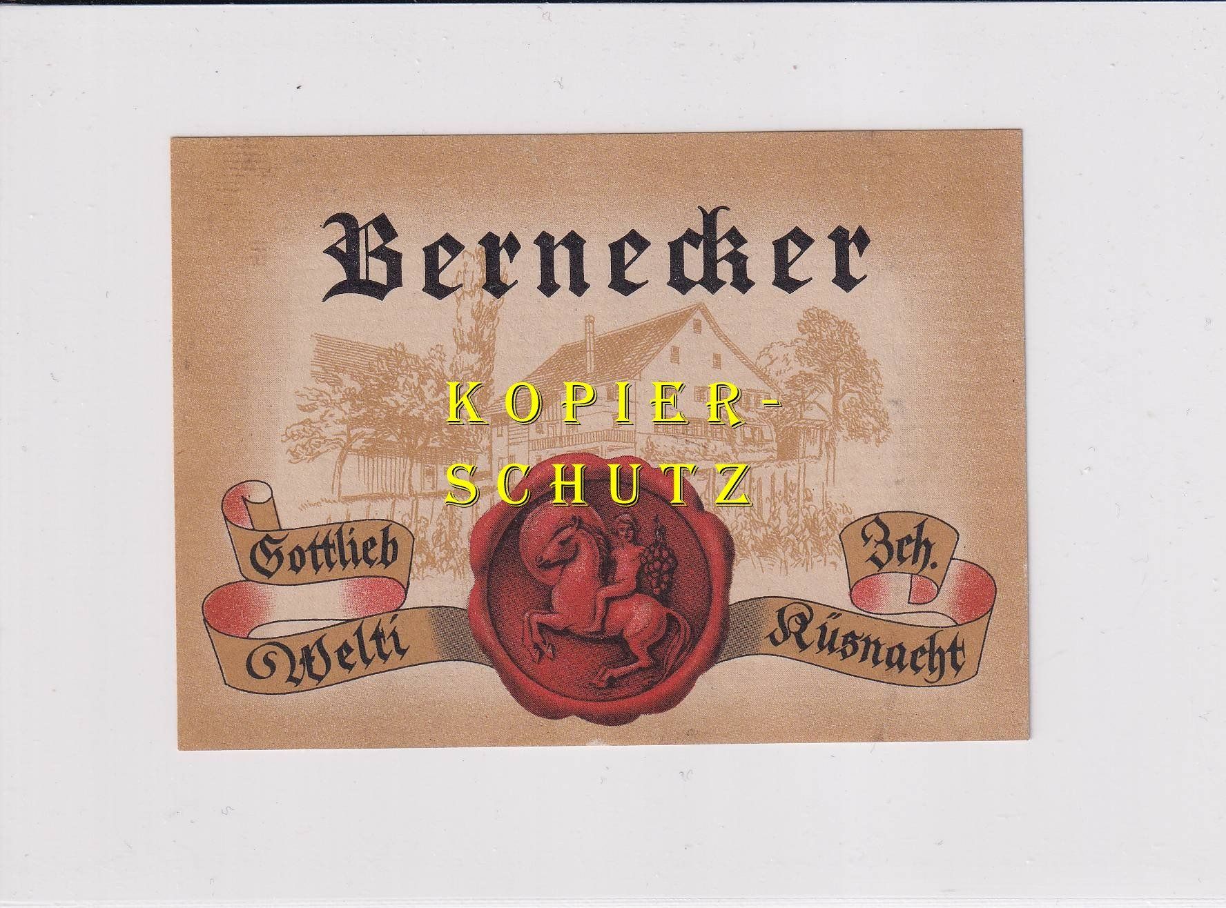 Carta: Etikette - Bernecker /bd – Usato da Hombrechtikon venduto da Rudolf07
