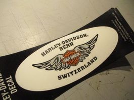 ORIGINAL PARTS H-D HARLEY DAVIDSON: AUFKLEBER DECAL h-d Bern