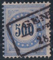 Schweiz 1882: Portomarke Nr. 14 K - Kat. 400.--