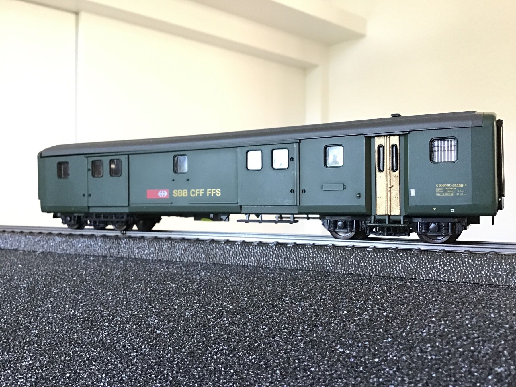 Roco Modellini di ferrovie: ROCO H0 SBB GEPÄCKWAGEN WECHSELSTROM – Usato da Männedorf venduto da Modelle-aller-Art