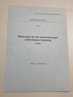 Weisungen für die Verschiebungen motorisierter Verbände WVMV