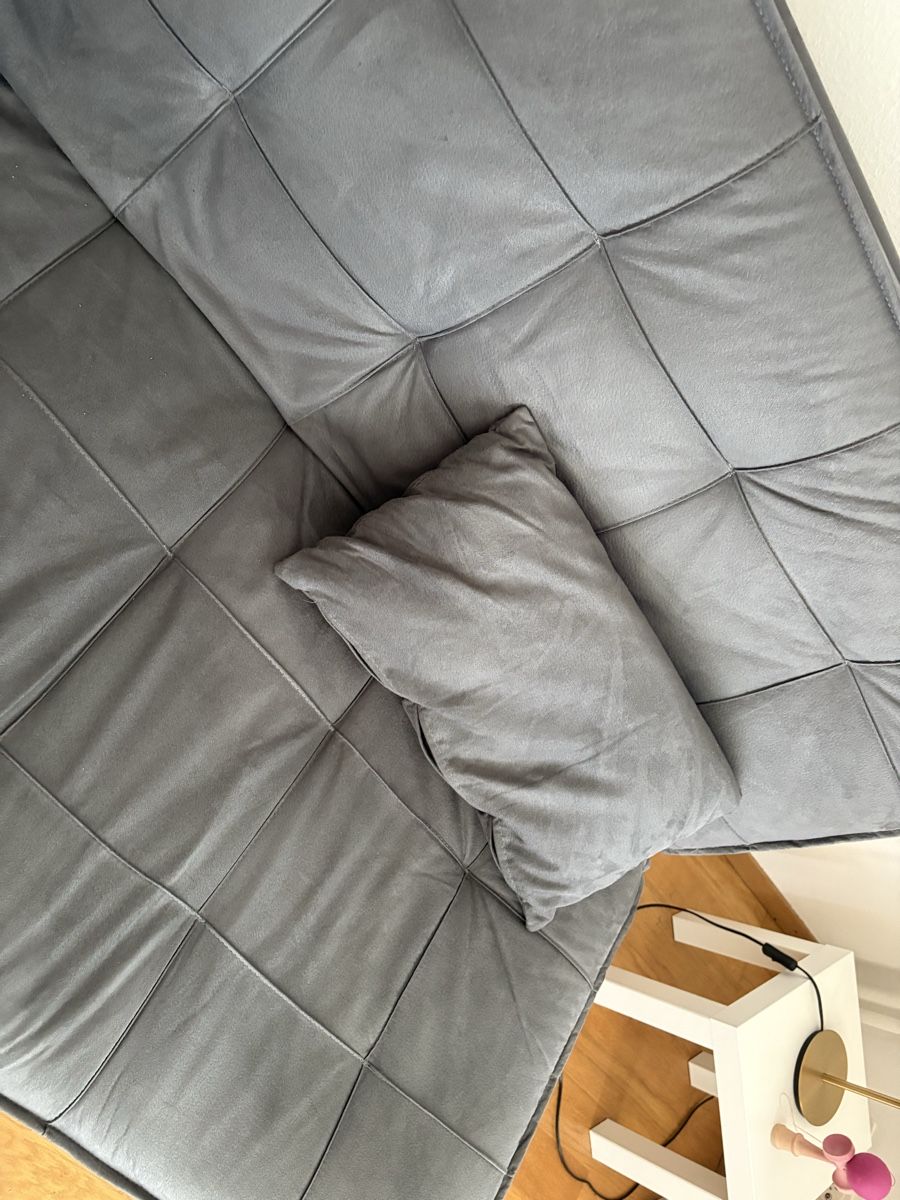 Sofas: Sofa bed grey fabric used with cushions – Gebraucht aus Bern von and_5cyz 2