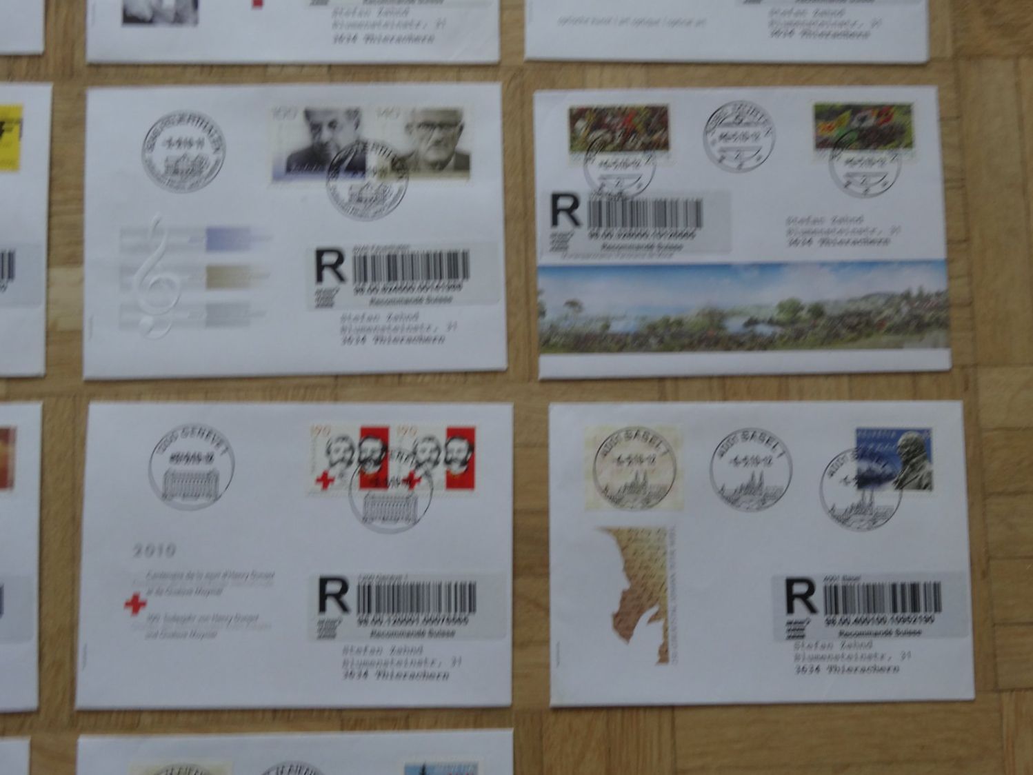 Tutti i francobolli: Timbres   Lot   18x  2010   Recommandé – Usato da Romanel-sur-Lausanne venduto da Swift13 4