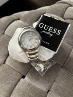 Guess Uhr silber mit Zifferblatt Perlmut