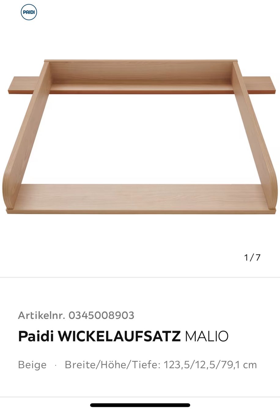 Paidi Wickeltisch & Zubehör: Wickelkommode – Gebraucht aus Eich von Steffi_EI 2