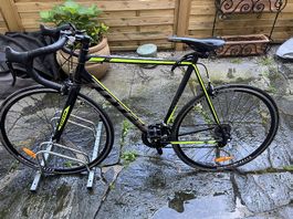 TOTEM Rennvelo 28 Zoll  schwarz/neongrün