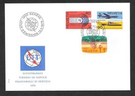 FDC UIT (D XI) Serie 11 - 13 ET Genève 12.2.1976