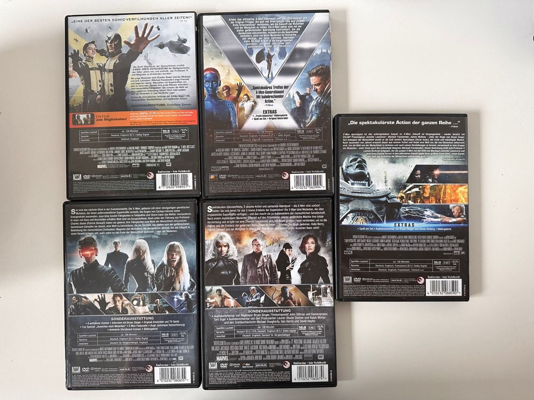 Tutti i DVDs: X-Men, 5 DVD's – Usato da Herznach venduto da SusanneB0102 1