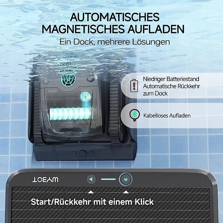 Accessori per Piscine: WYBOT S2 Solar Vision Roboter-Poolreiniger – Nuovo e nell'imballaggio originale da Malans GR venduto da BUYBEST-Schweiz 3