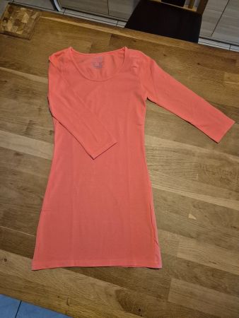 neu: rosa Longshirt-Kleid Gr. 34, 95% Baumwolle