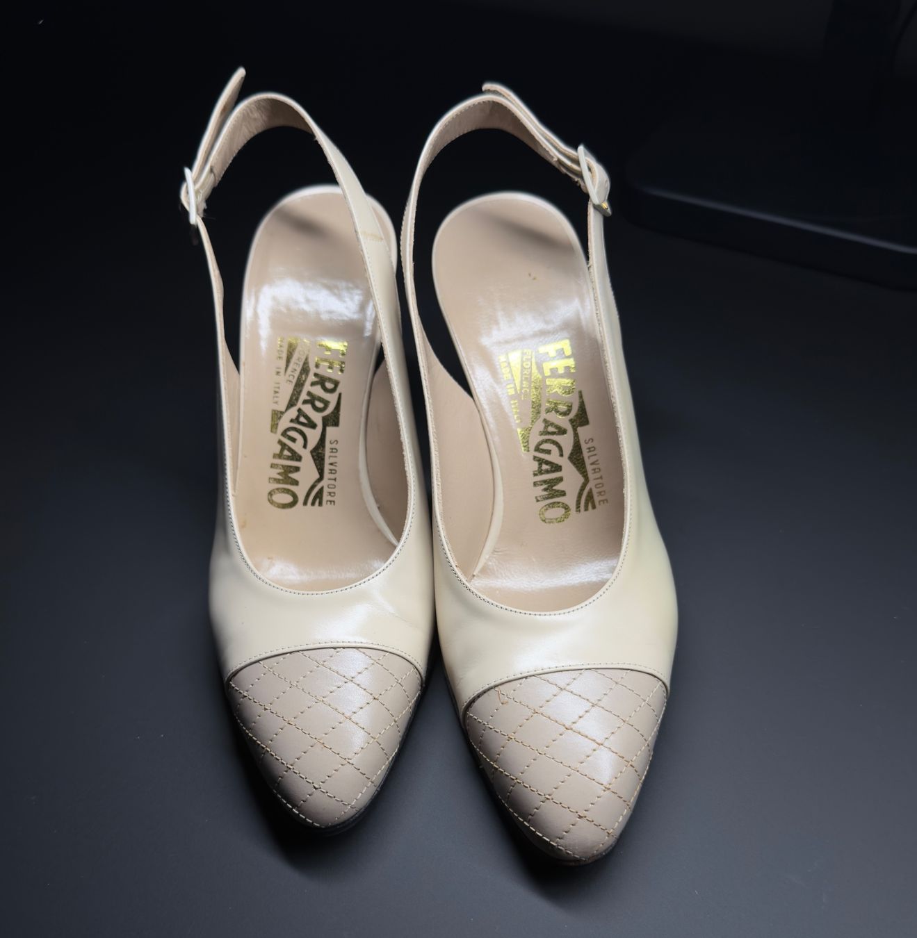 Salvatore Ferragamo Scarpe da donna: Ferragamo Leder Slingback-Pumps Gr. 34.5 – Usato da Au ZH venduto da swissmatchpoint 1