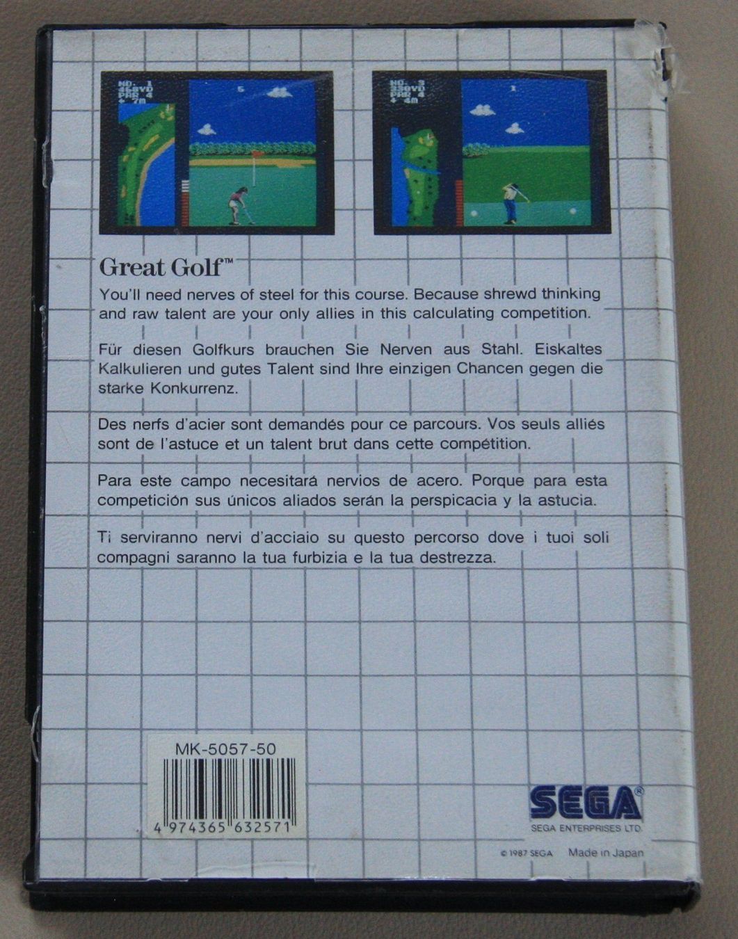 Sega Giochi: Great Golf Sega Master System – Usato da Fisibach venduto da Retrogames24 1