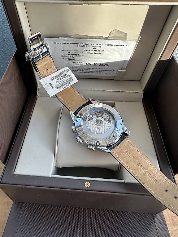 Baume & Mercier Orologi: Baume & Mercier Clifton 10240 Automatic Chronograph – Usato da Ostermundigen venduto da airpassport 3
