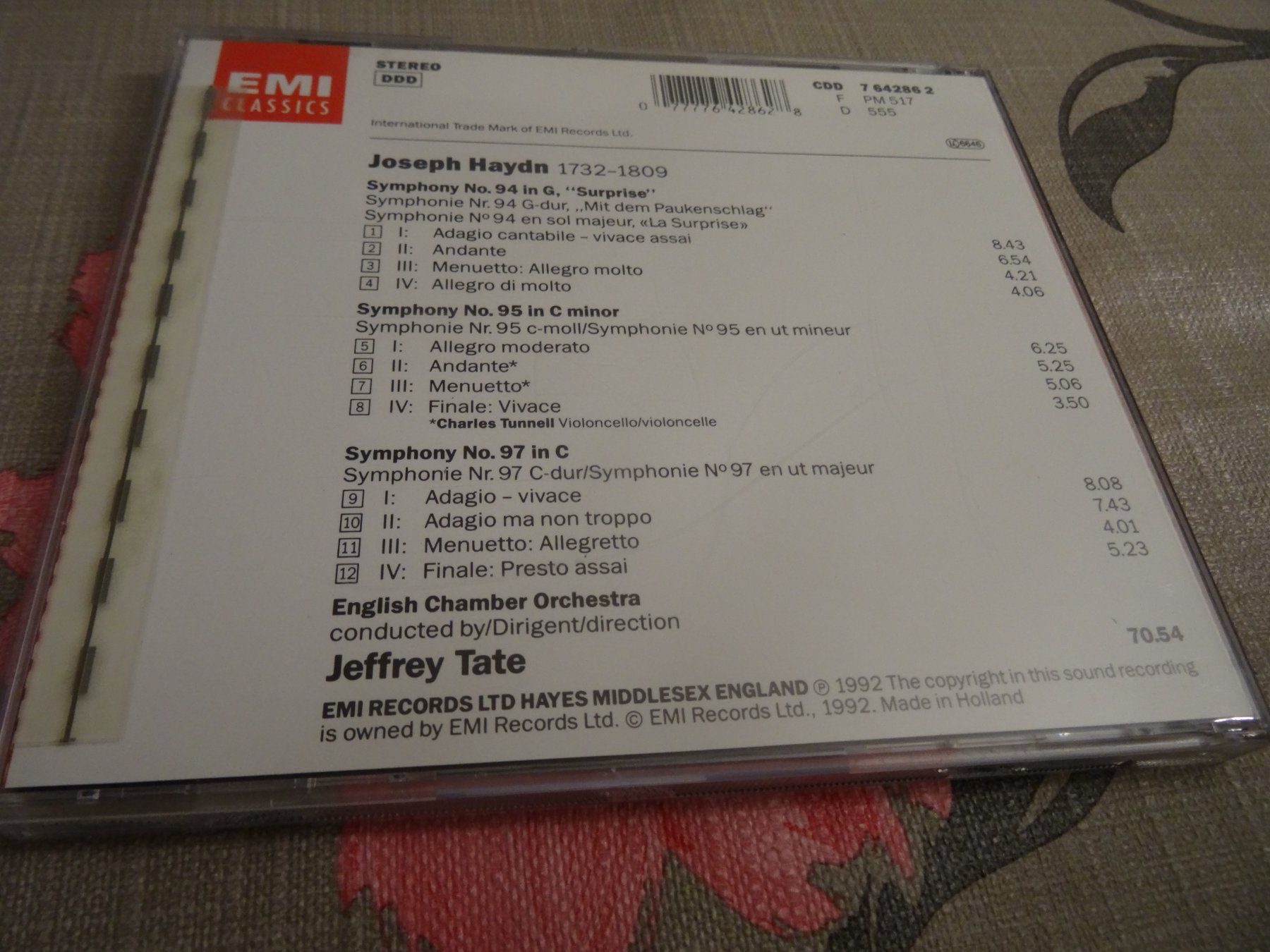 CDs: Haydn - Symphonies 94, 95 & 97 Tate CD – D'occasion à Olten par Disc-Verkauf 1
