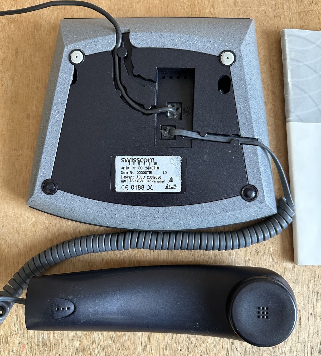 Swisscom Telefoni: Telefon Top D41 ISDN anthrazit – Usato da Hergiswil NW venduto da hpb_9bvx 1