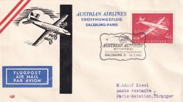 Erstflug AUA Salzburg - Paris 1960