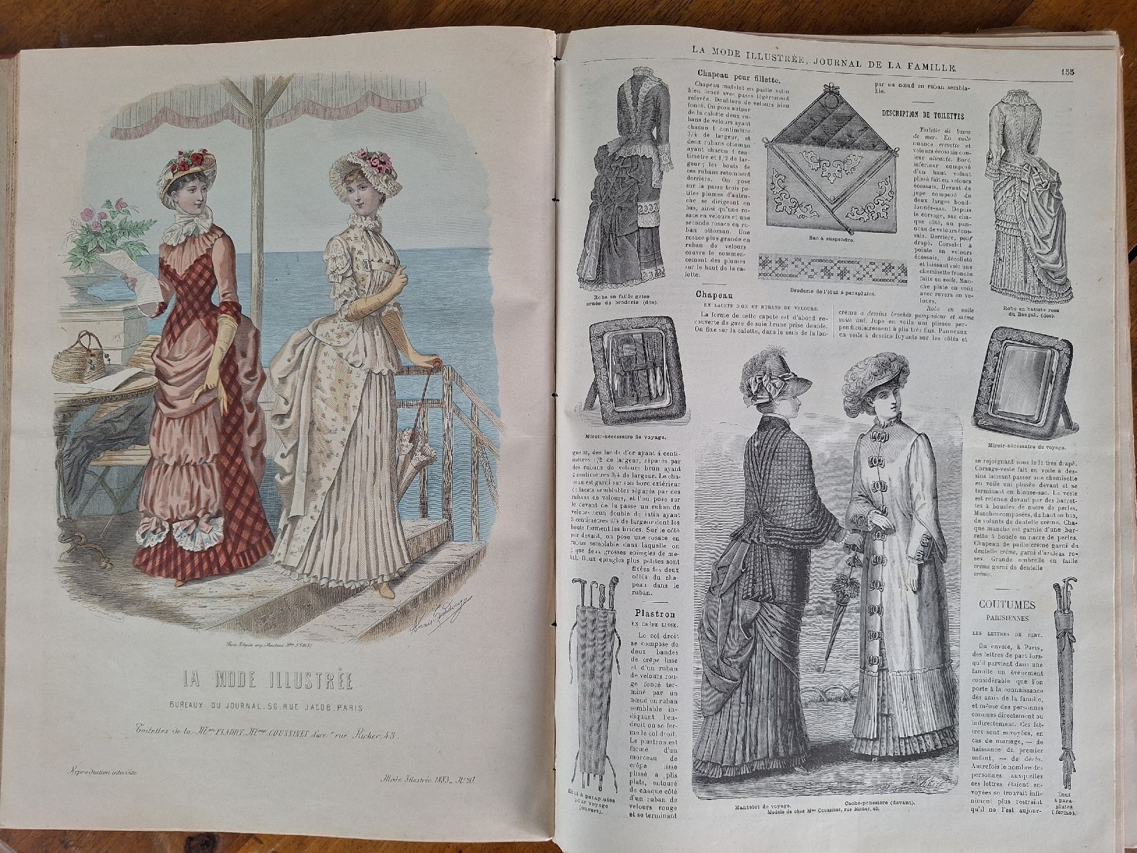 Livres: LA MODE ILLUSTREE  1883 – D'occasion à Bevaix par bohrap 5