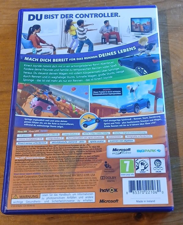 Giochi: Videospiel Microsoft Kinect Joy Ride Xbox 360 – Usato da Maloja venduto da ato85 3