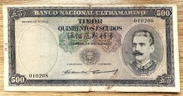 500 Escudos Timor 1959!!! Rarität!!!