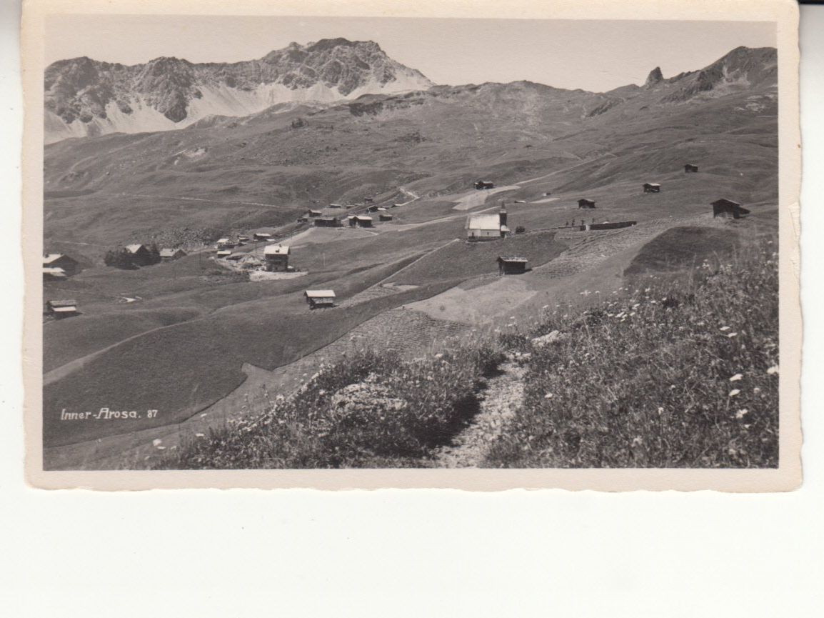 Ansichtskarten: Inner Arosa ca. 1940 – Gebraucht aus Bürglen TG von StampGraf