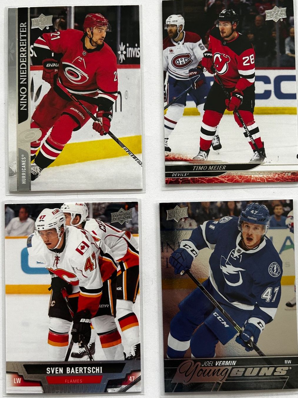 NHL Sammelbilder & Trading cards: Upper Deck NHL 4er-Set Swiss Players – Gebraucht aus Oberwil-Lieli von Mhd