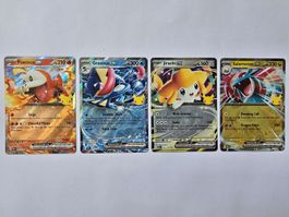 Pokémon 30th Celebration – 4x ex Karten Set EN 🇬🇧