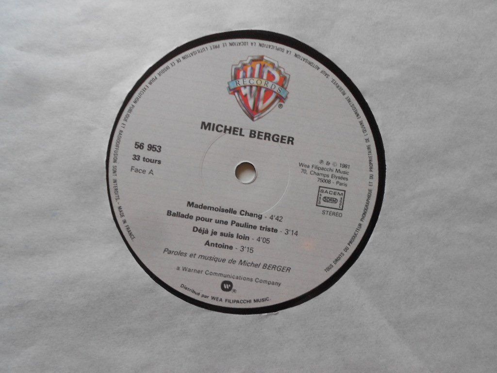 Vinyles: MICHEL BERGER  -  BEAURIVAGE – D'occasion à Bex par Giorgiob 4