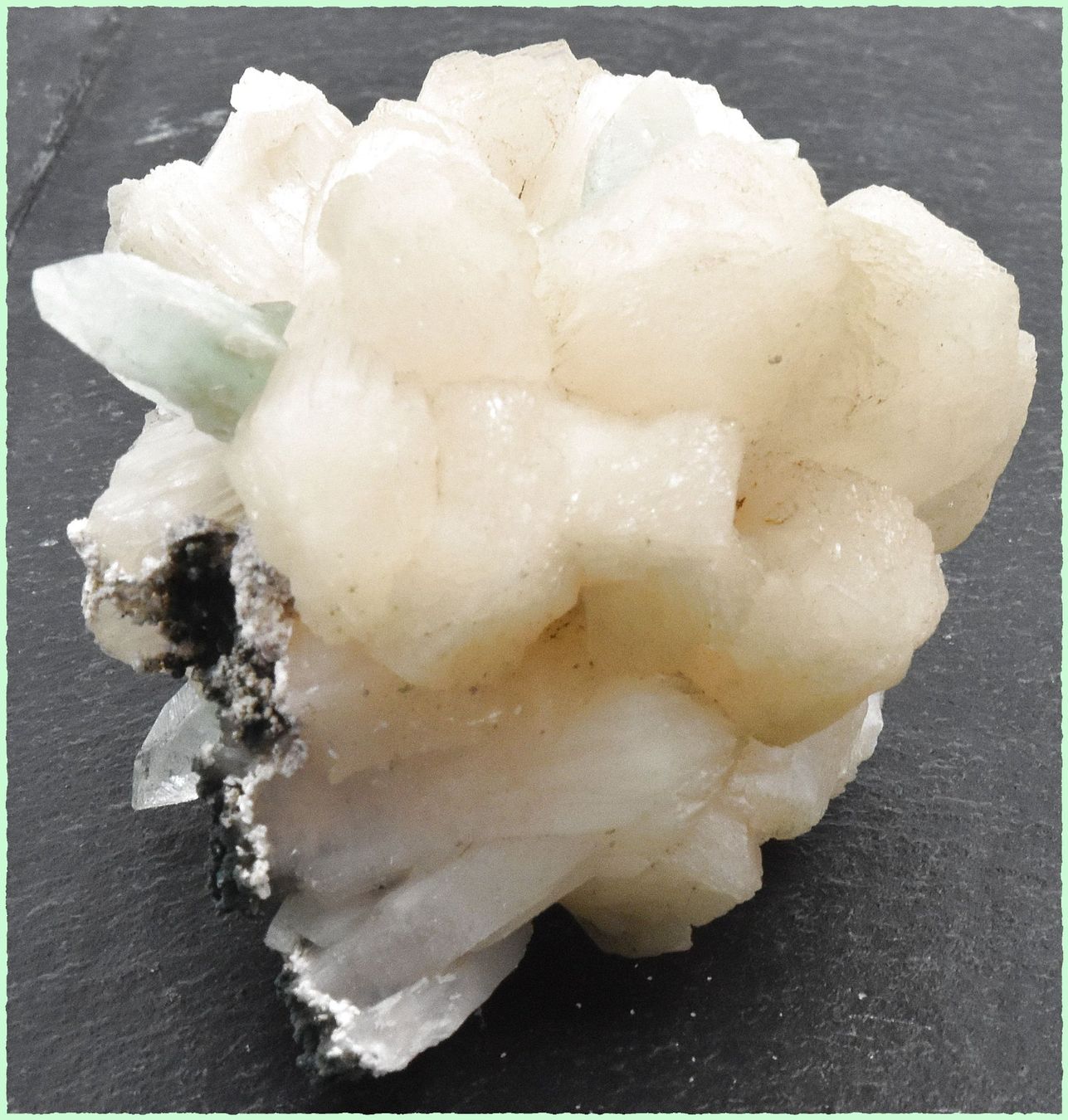 Minerali & Pietre curative: Roher Grüner Apophyllit & Stilbit-Zeolith, Indien – Nuovo e nell'imballaggio originale da Nassenwil venduto da QuarySeller 2