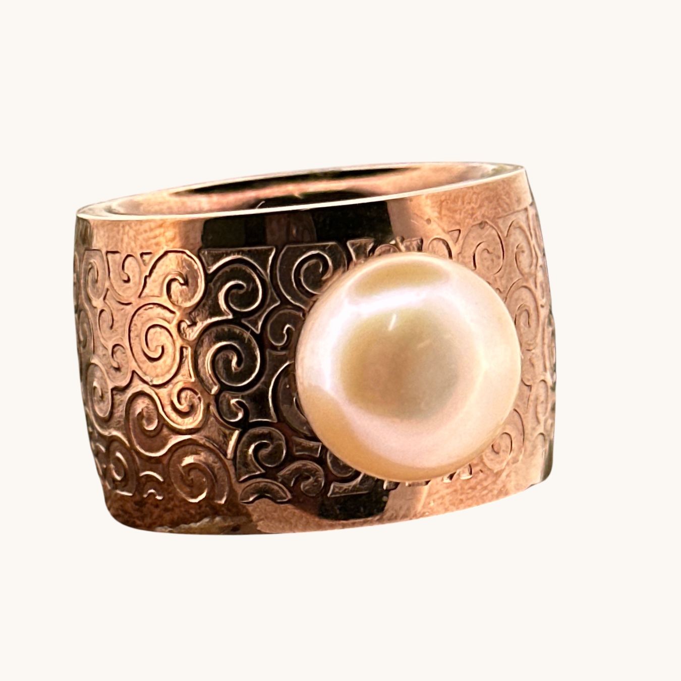 Olga Ribler Ringe: Edelstahlring, Braungold Optik, Gr. 58 – Neu (gemäss Beschreibung) aus Luzern von MonikaS03 2