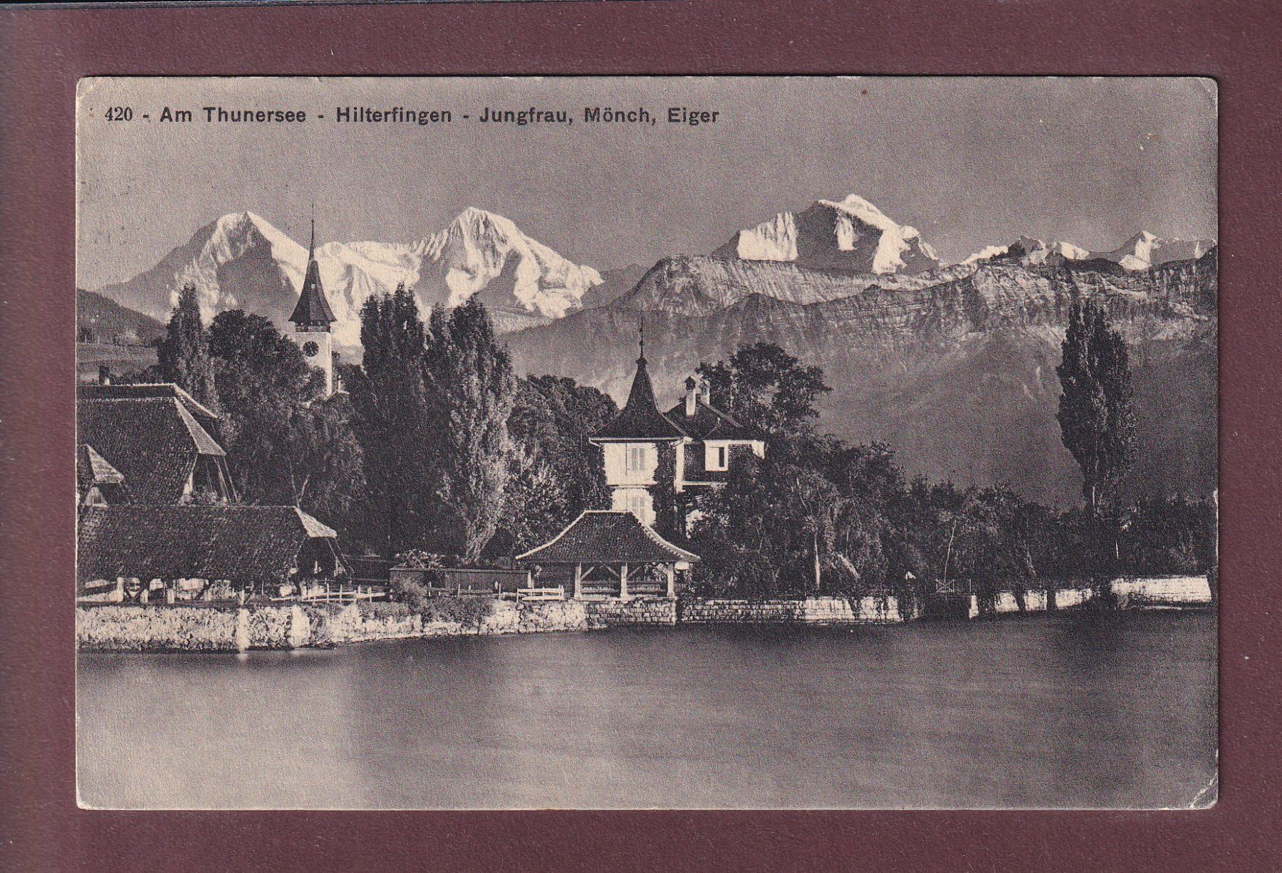 Cartoline postali: HILTERFINGEN - 1913 – Usato da Pully venduto da nicecards