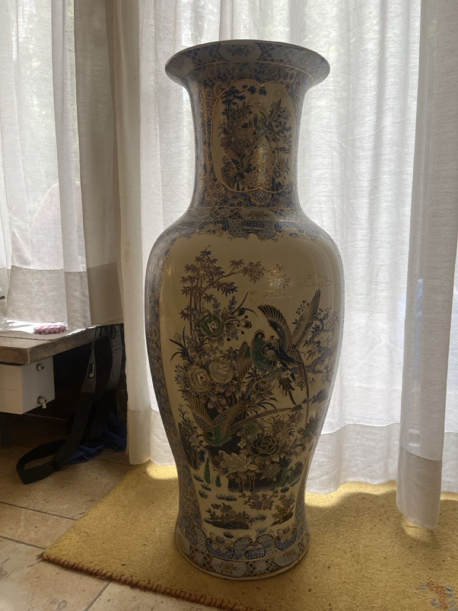 Vasi & Recipienti: Grosse chinesische Vase mit vogel motiven – Usato da Basel venduto da FLviaVogtLaur