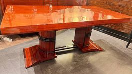 Table de salle a manger Art deco en palissandre des indes