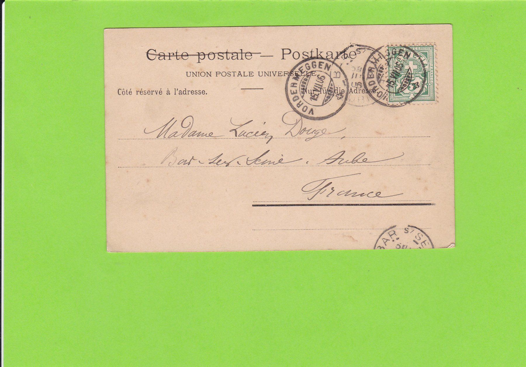 Cartoline postali: Gruss von Bern – Usato da St. Peterzell venduto da neckertal 1