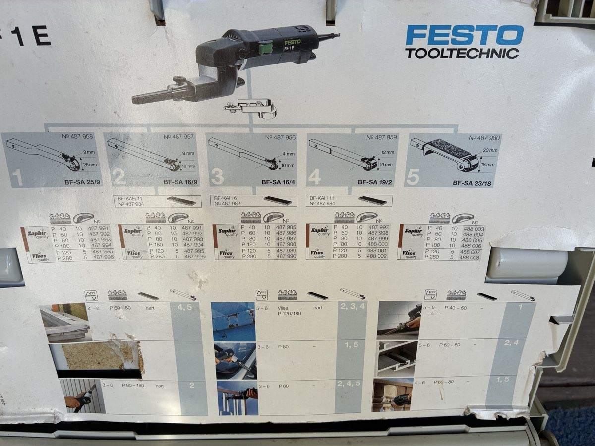 Smerigliatrici & Lucidatrici: Bandfeile Festo BF 1E – Usato da Olten venduto da sang1