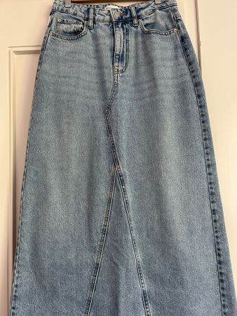 NEU❣️Maxi Jeansrock von perfekt jeans hellblau Gr. 34
