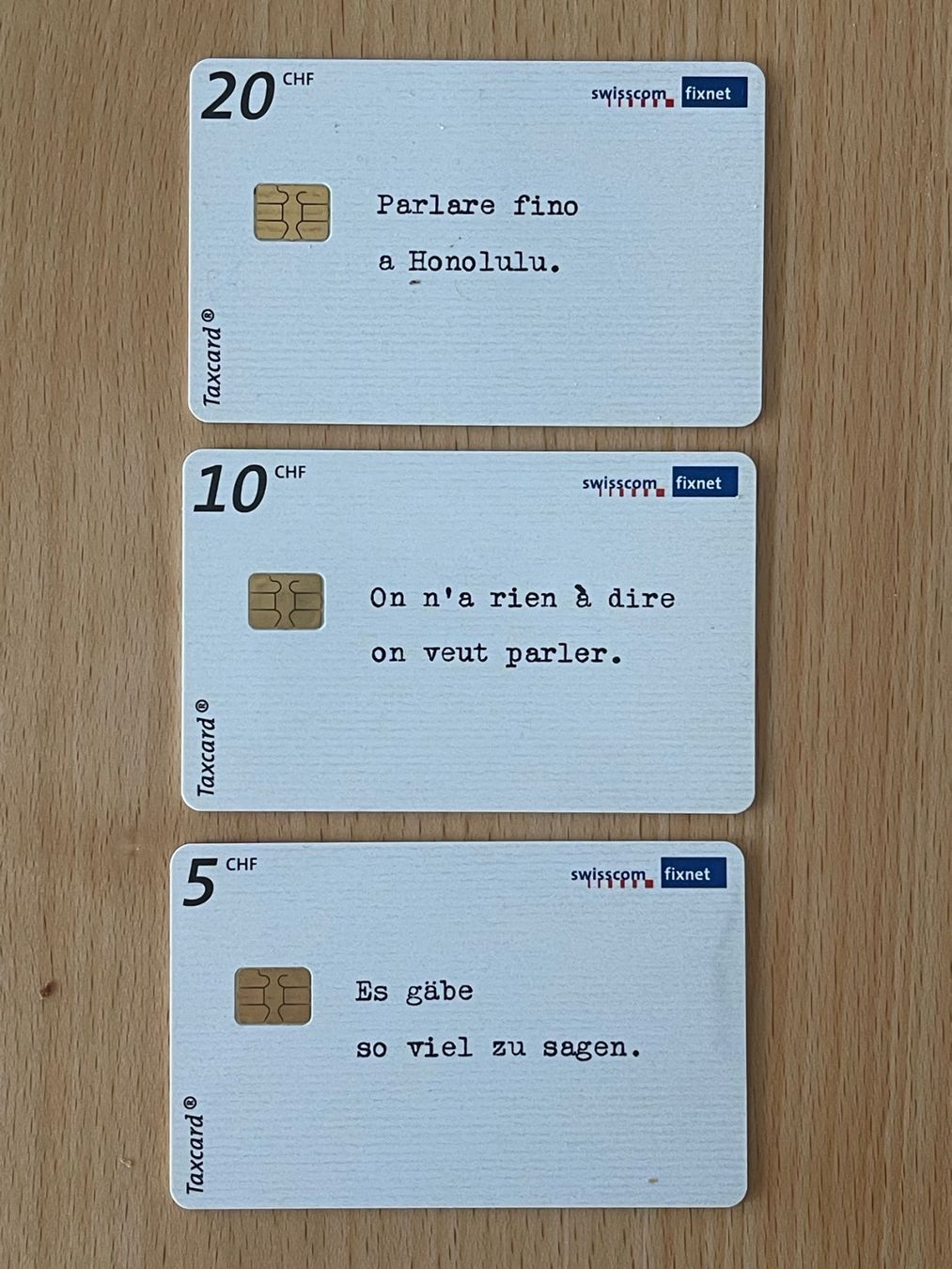 Swisscom Cartes de téléphone: Swisscom Taxcard Set – D'occasion à Rüti ZH par alumedien