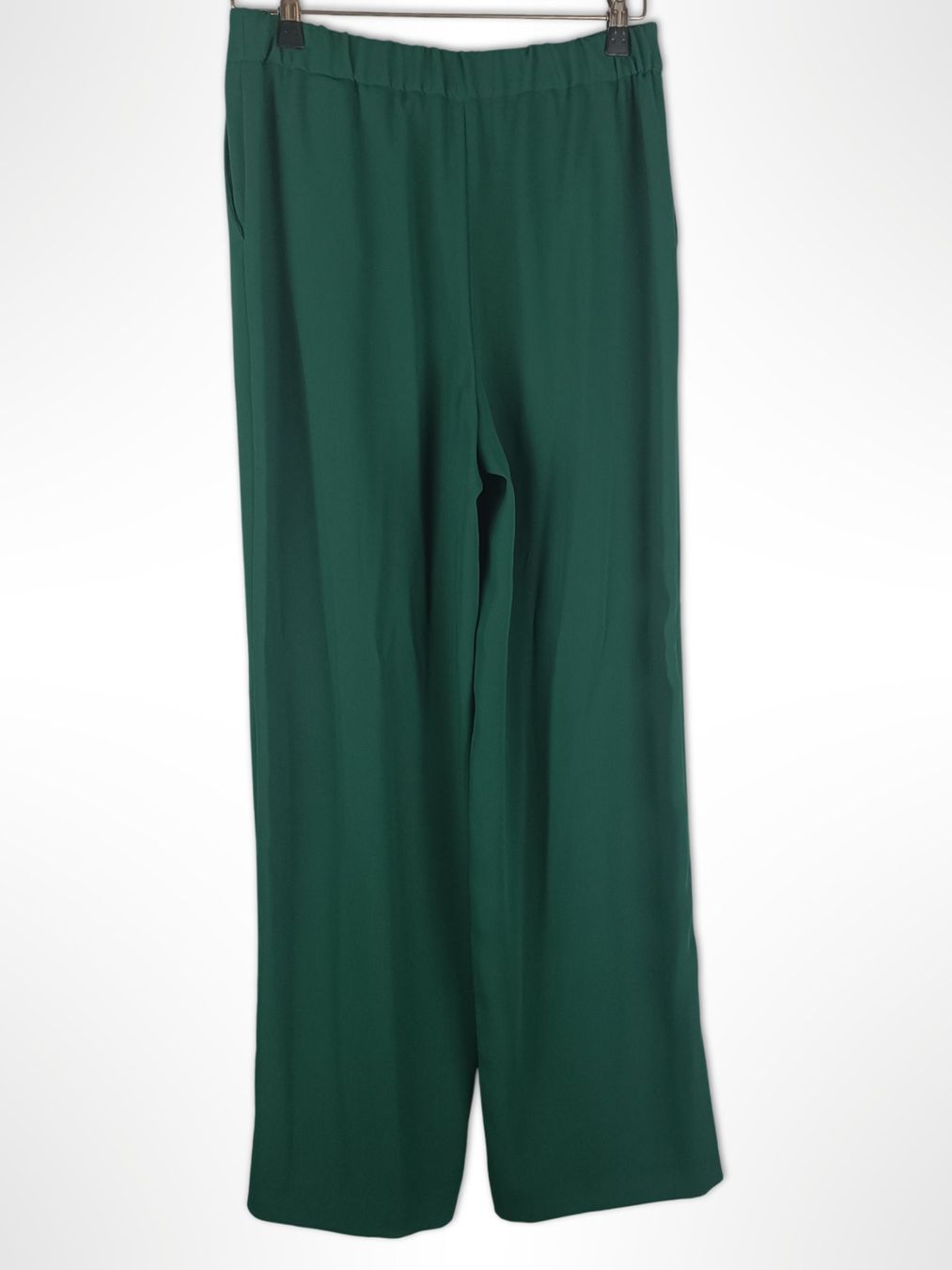 Zara Pantaloni: ZARA Chiffonhose dunkelgrün Gr. S – Usato da Suhr venduto da Restwert_Suhr 1