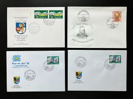 4 Sonderbriefe Toggenburg 1967-90
